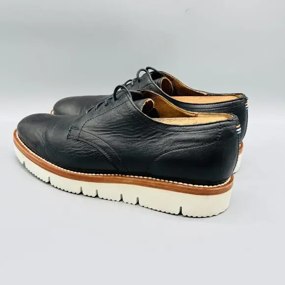 Ariat Shoes Mens 8.5 Black Leather Two24 Oxford Vibram Sole Casual Sneakers